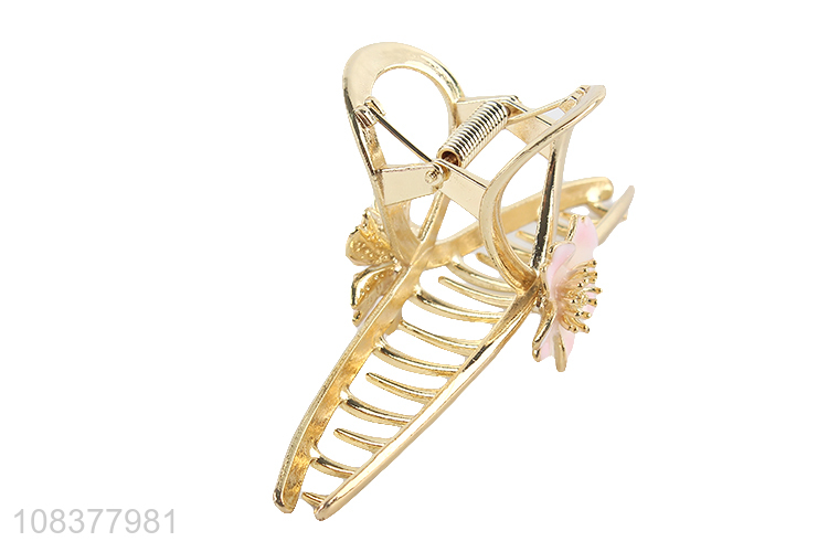 Popular Flower Design Alloy Hair Clip Claw Clip