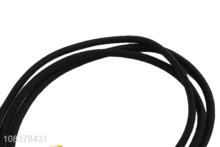 Custom Alloy Flower Elastic Hair Rope Hair Ring
