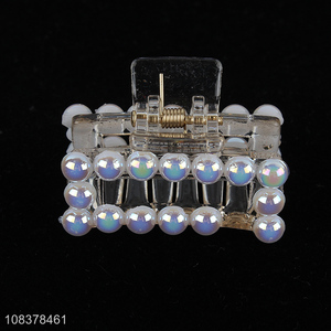 Good Sale Ladies Acrylic <em>Claw</em> <em>Clip</em> With Pearls