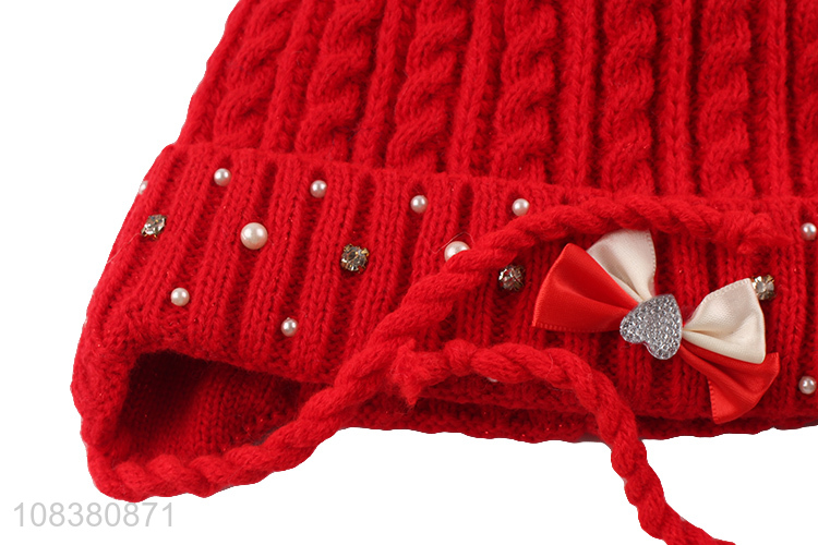 Fashion Infant Earmuffs Hat Winter Hat Knitted Hat