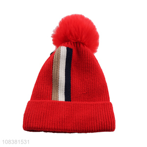 High Quality Kids Winter Hat Knitted Beanie Wholesale