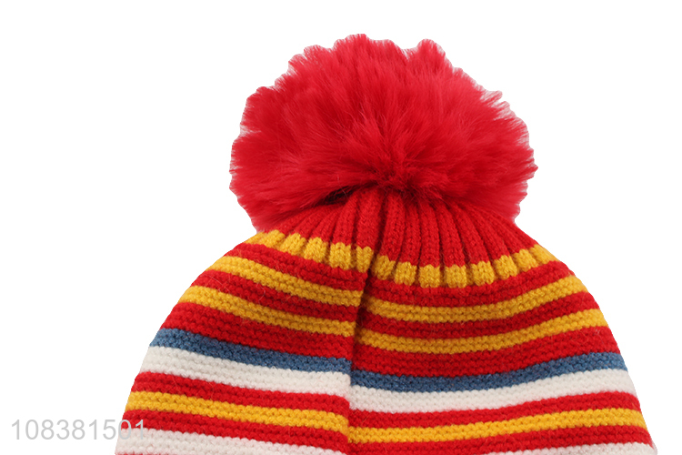 Wholesale Knitted Hat Baby Earmuffs Hat With Good Quality