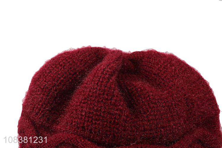 Good Quality Winter Hat Knitted Beanie For Women