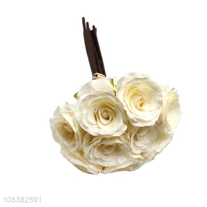 China wholesale white 9heads artificial flower for decoration