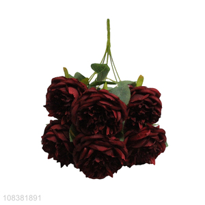 Online wholesale indoor decoration 7heads simulation flower plants