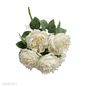 Hot products white 7heads decorative simulation flower for sale