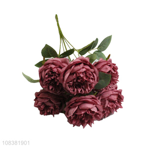 Wholesale from china 7heads fake flower for garden decoration