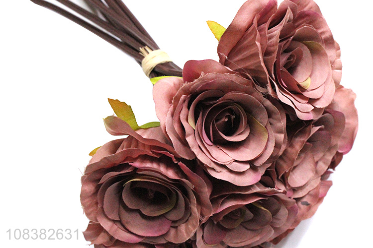 Most popular 9heads art artificial flower fake flower for wedding