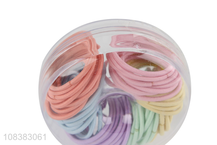 Hot selling assorted colors ponytail ties hair bands for women