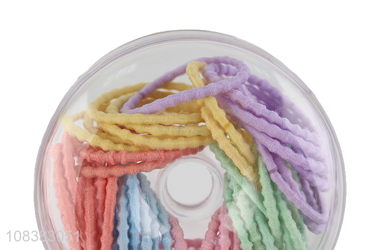 High quality assorted colors elastic hair ties ponytail holders