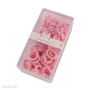 Factory price children baby hair accessories set hair rings hair clips