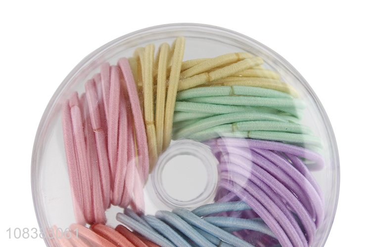 Hot selling assorted colors ponytail ties hair bands for women