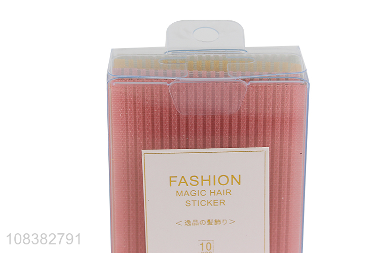Good quality 10 pieces colorful magic hair bang stickers hair patches