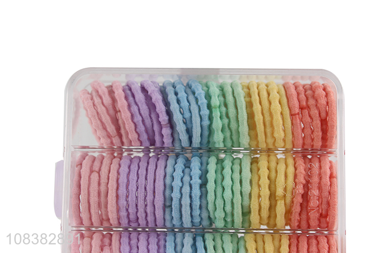 Wholesale colorful elastic hair bands ponytail ties for kids girls