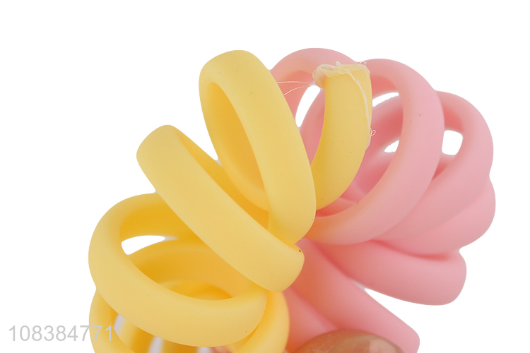 Factory wholesale creative color telephone wire hair rings