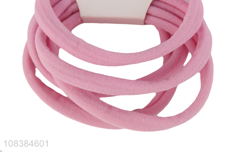 Wholesale price creative pink towel ring girls hair ring