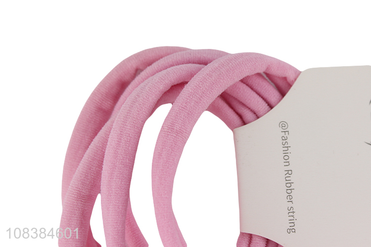 Wholesale price creative pink towel ring girls hair ring