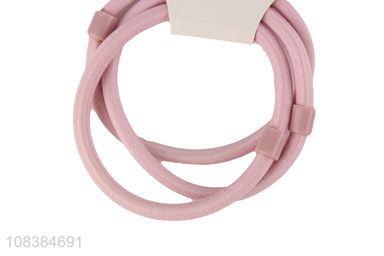 Yiwu market wholesale simple hair rings girls hair accessories
