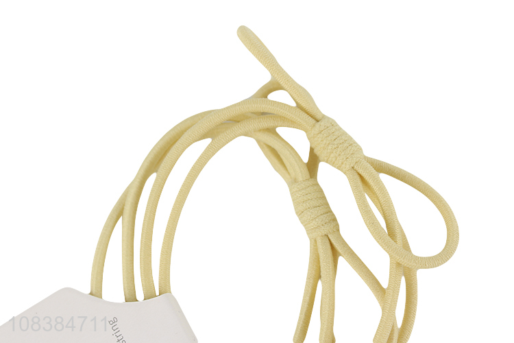 Wholesale yellow cartoon hair rope girls elastic hair ring