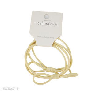 Wholesale yellow cartoon hair rope girls elastic hair ring