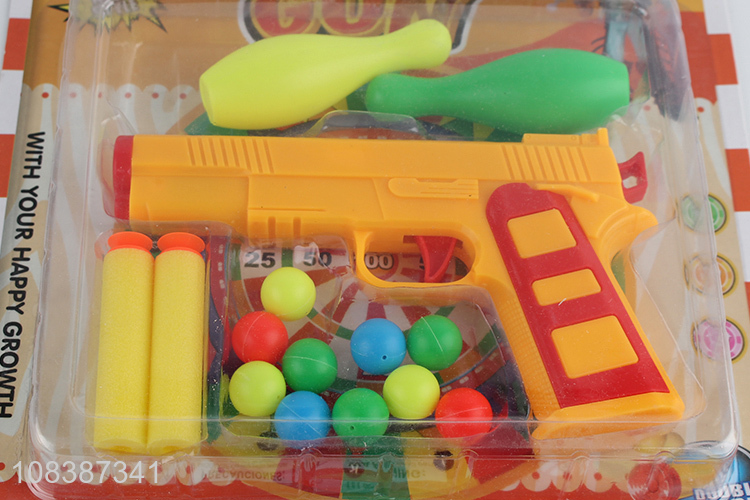 Good quality colorful shooting games soft bullet gun toys