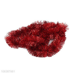 Factory supply metallic tinsel <em>garland</em> Christmas Halloween hanging decoration