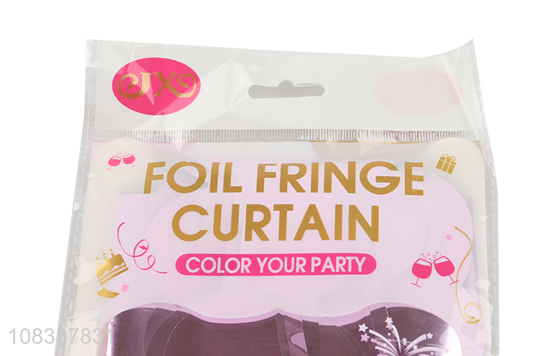 Wholesale foil fringe curtain for baby shower birthday wedding party decor