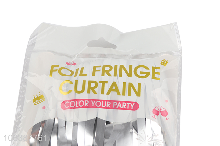 Wholesale metallic foil fringe curtain for party photo backdrop decoration