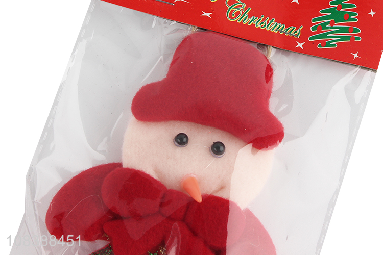 Wholesale Cartoon Snowman Non-Woven Christmas Ornaments