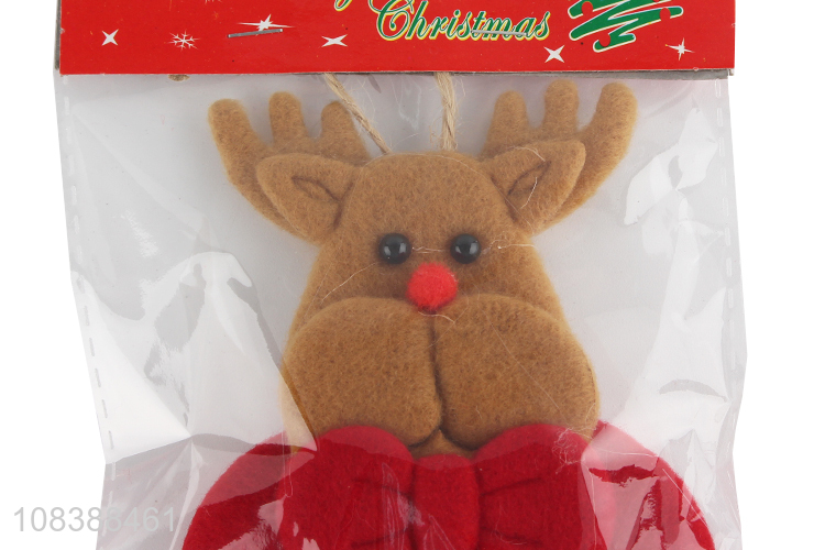 Good Quality Cute Christmas Elk Non-Woven Hanging Decoration
