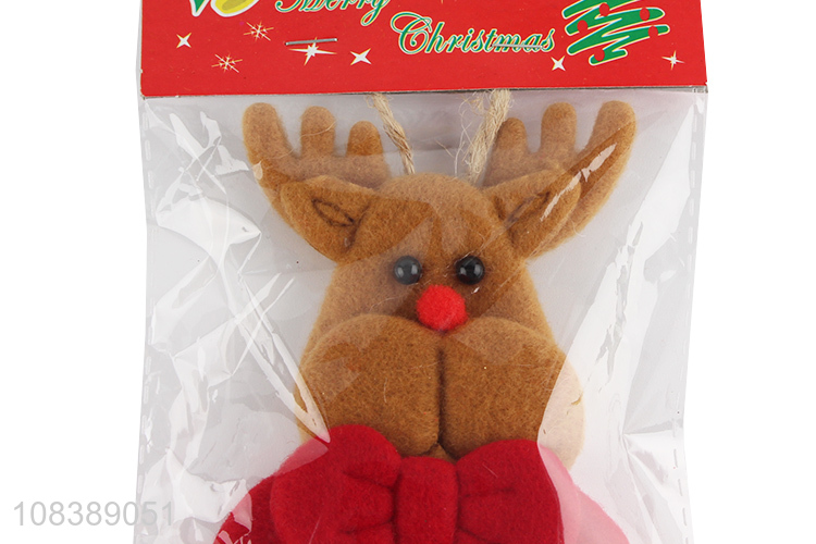 Cute Christmas Elk Non-Woven Hanging Ornament For Christmas