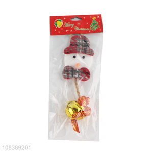 Cute Snowman Design Hanging Ornaments With <em>Bell</em> For <em>Christmas</em>