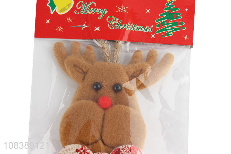 New Design Non-Woven Christmas Hanging Ornaments With Bell