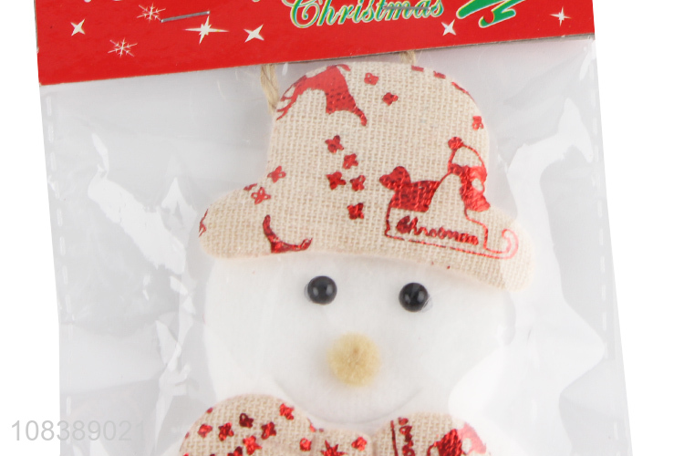 Wholesale Cute Snowman Non-Woven Hanging Ornament For Christmas