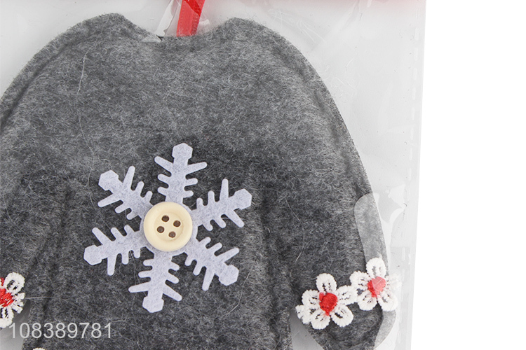 Popular Coat Shape Non-Woven Hanging Ornament For Sale