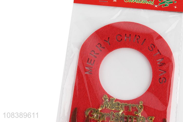 Good Quality Christmas Elk Door Handle Hanger Christmas Decoration