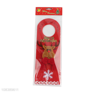 Good Quality Christmas Elk Door Handle Hanger Christmas Decoration