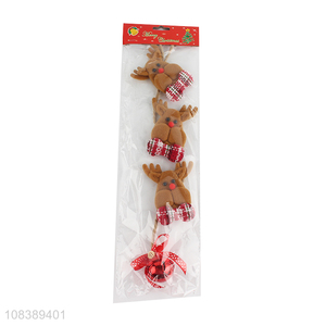 Cute <em>Christmas</em> Elk Hanging Ornament With Small <em>Bell</em> For <em>Christmas</em>
