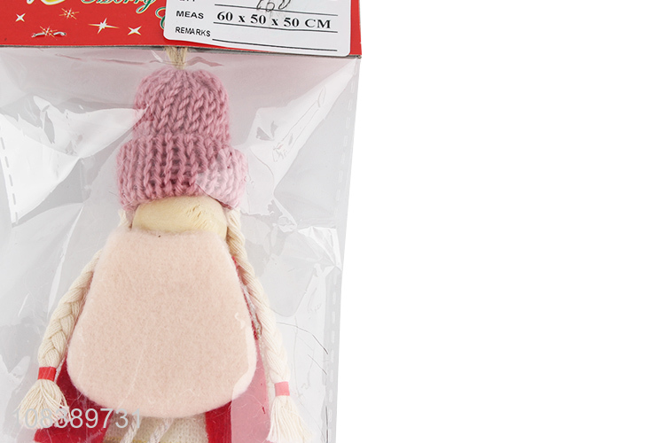 Hot Selling Christmas Decorations Non-Woven Doll Hanging Ornaments