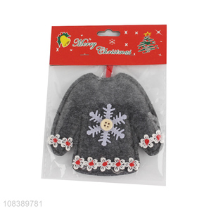 Popular Coat Shape Non-Woven Hanging Ornament For Sale