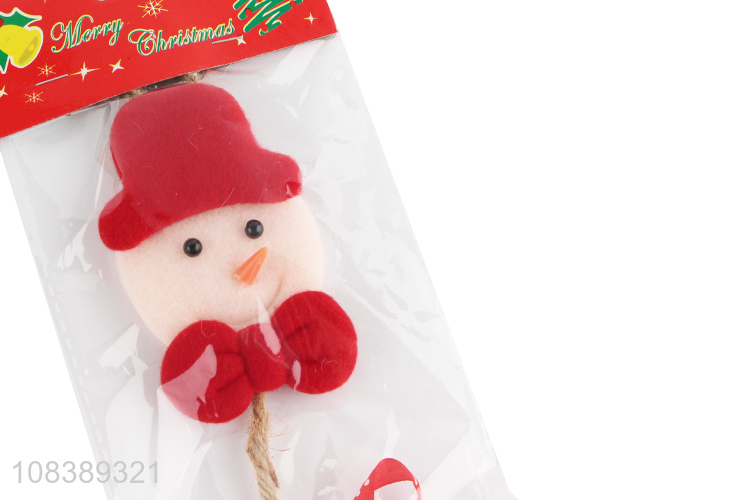 Cute Snowman Christmas Hanging Ornament With Bells