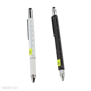 China supplier multifunctional metal business pen ballpoint pen with scale