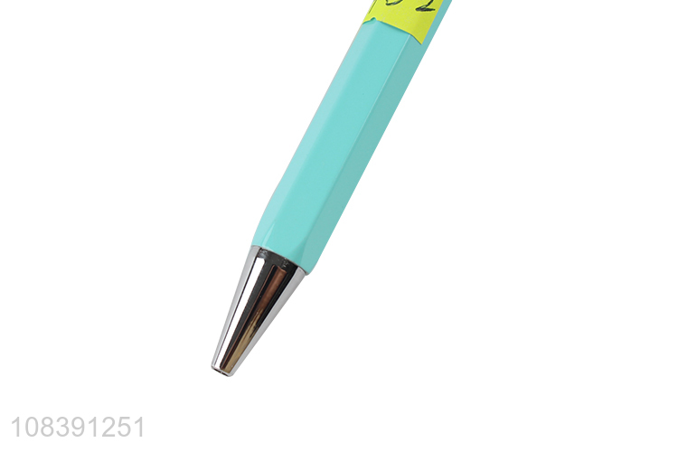 High quality office school metal pens press type metal ballpoint pens