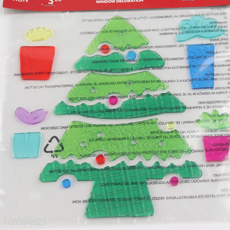 Hot sale christmas tree window sticker party decoration