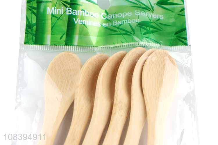 China wholesale bamboo soup disposable eco-friendly spoon
