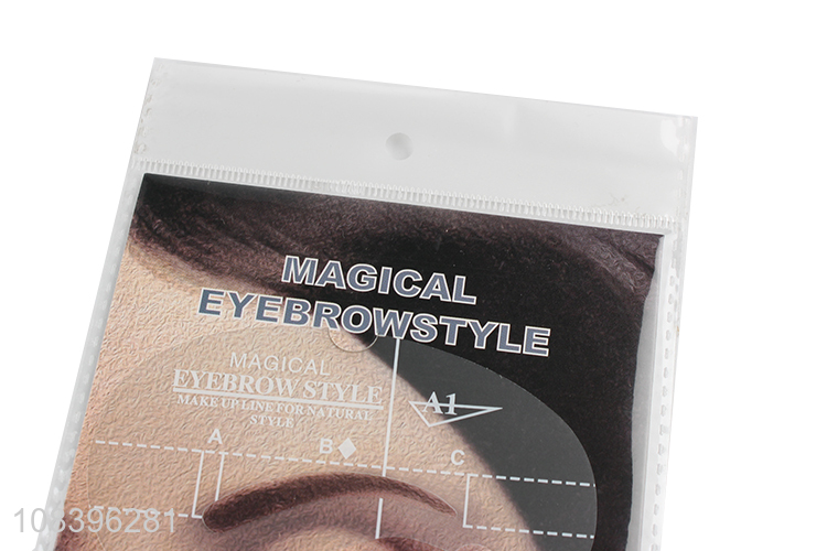 Wholesale eyebrow template eyebrow stencils eyebrow drawing card