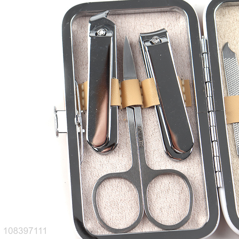 Latest products portable 7pieces manicure tools kit for sale