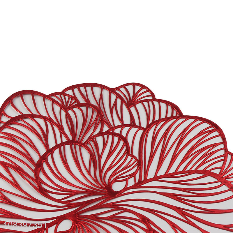 Recent design pvc table mat placemat for wedding party decoration