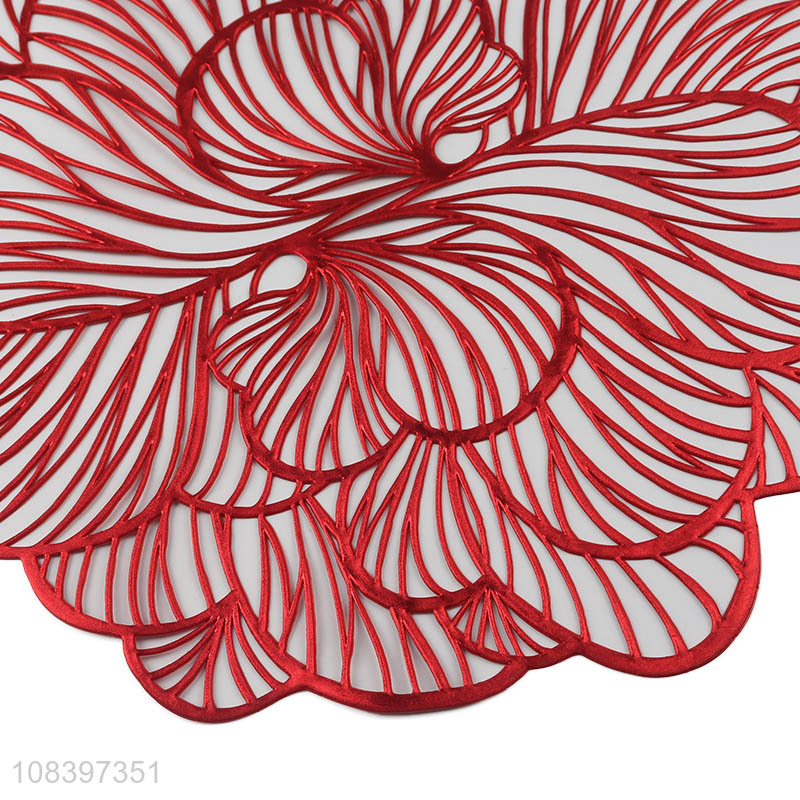 Recent design pvc table mat placemat for wedding party decoration