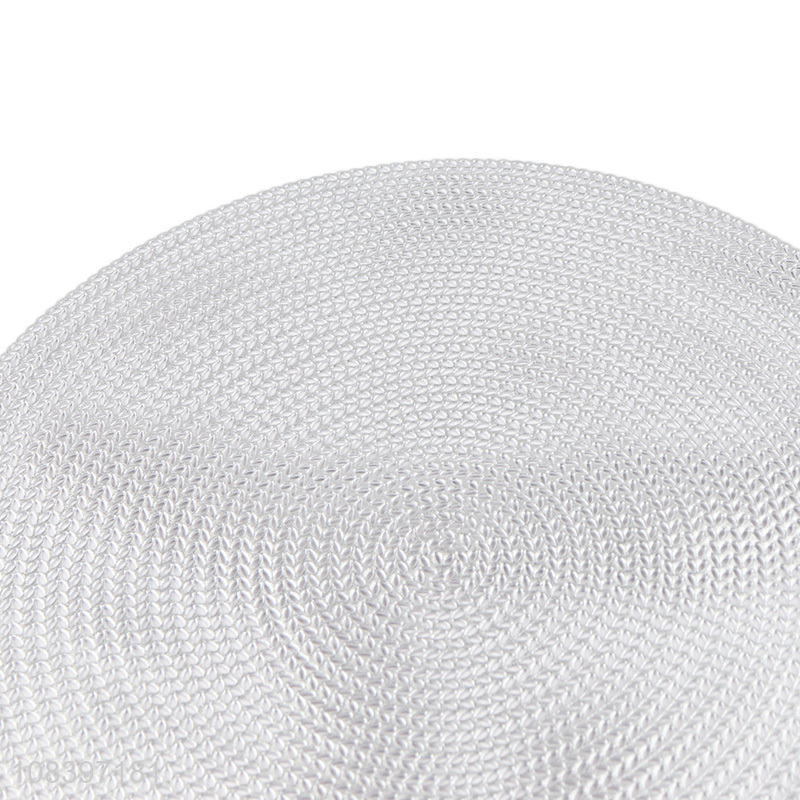 High quality table accessories pvc placemat metallic dining mat
